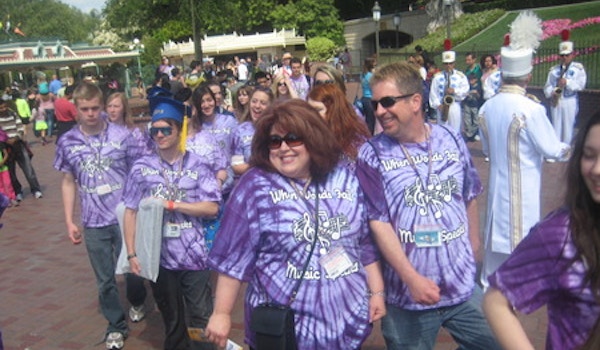 Purple Parade On Parade With The Disney Band T-Shirt Photo
